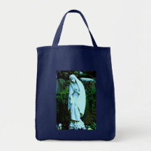 Statue bleue de Vierge Marie Sac En Toile