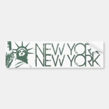 Statue d'adhésif pour pare-chocs de New York des a Autocollants Pour Voiture