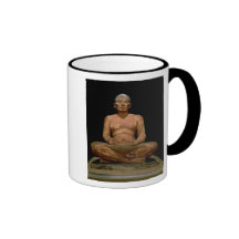 Statue de acroupissement de scribe tasse