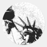 Statue de B&W de la liberté Adhésifs