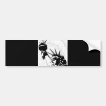 Statue de B&W de la liberté Autocollants Pour Voiture