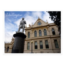 statue de bibliothèque parlementaire carte postale