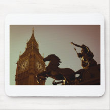 Statue de Big Ben et de Boudica Tapis De Souris