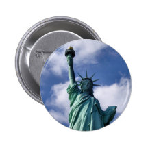 Statue de bouton de liberté badge avec épingle