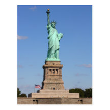Statue de carte postale de liberté