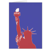 Statue de carte vierge de liberté