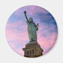 Statue de ciel de pastel de liberté aimants pour réfrigérateur