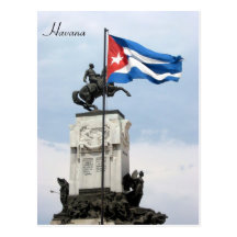 statue de drapeau de la Havane Carte Postale