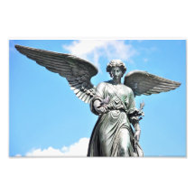 Statue de fontaine de Bethesda dans le Central Par Impression Photographique