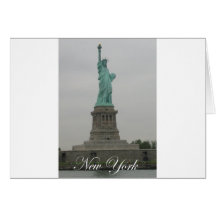 Statue de la liberté carte de vœux