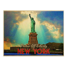 Statue de la liberté NYC Carte Postale