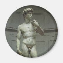 Statue de marbre de la Renaissance de David par Mi Aimants Pour Réfrigérateur