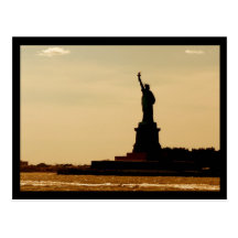 Statue de NYC de crépuscule de liberté Cartes Postales