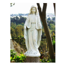Statue de Vierge Marie Cartes Postales