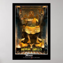 Statue de Zeus à Olympia Posters