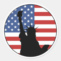 Statue des autocollants de liberté