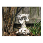 Statue patinée carte postale