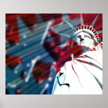 Statue patriotique des Etats-Unis de copie d'affic