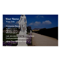 Statue rouge dans le grand jardin, Herrenhausen, H Carte De Visite