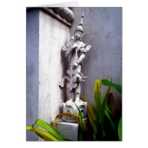 Statue thaïlandaise "de style du Siam" Carte De Vœux