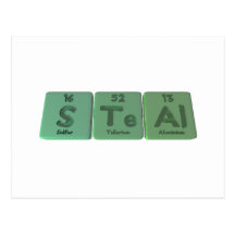 Steal-S-Te-Al-Sulfur-Tellurium-Aluminium.png Cartes Postales