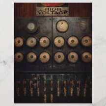 Steampunk - électrique - centre de puissance prospectus customisé