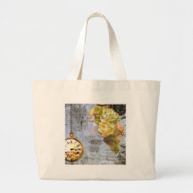 Steampunk et roses jaunes sacs en toile