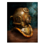 Steampunk - plongée - le casque de plongée carte postale