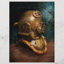 Steampunk - plongée - le casque de plongée prospectus personnalisés