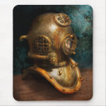 Steampunk - plongée - le casque de plongée tapis de souris