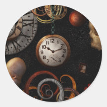 Steampunk - résumé - le début et la fin adhésif rond