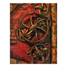 Steampunk - rouages faire-parts