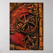 Steampunk - rouages poster