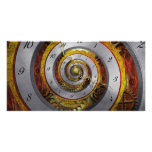 Steampunk - spirale - temps infini cartes avec photo