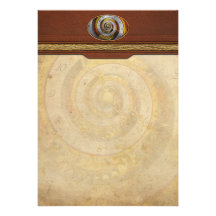 Steampunk - spirale - temps infini carton d'invitation