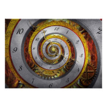 Steampunk - spirale - temps infini cartons d'invitation personnalisés