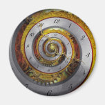 Steampunk - spirale - temps infini aimant pour réfrigérateur