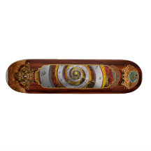Steampunk - spirale - temps infini plateau de skate