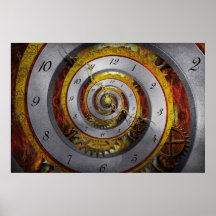 Steampunk - spirale - temps infini poster