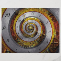 Steampunk - spirale - temps infini prospectus personnalisés