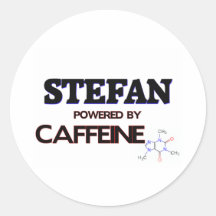 Stefan a actionné par la caféine autocollant