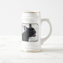 Stein de bière de bouledogue français mug à café