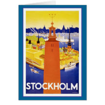 Stockholm vintage Suède Cartes