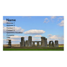 Stonehenge 13 cartes de visite personnelles