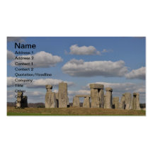 Stonehenge 14 cartes de visite personnelles