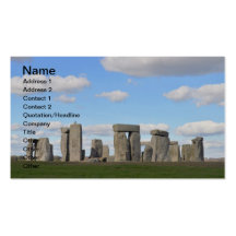 Stonehenge 16 modèles de cartes de visite