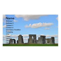 Stonehenge 17 modèle de carte de visite