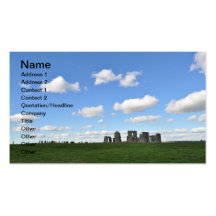 Stonehenge 18 carte de visite