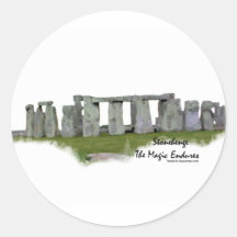 Stonehenge Adhésif Rond