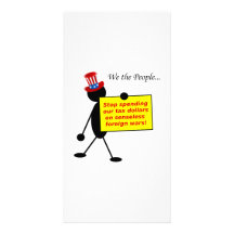 Stop Spending Our Tax Dollars on Senseless Wars Photo Card Template